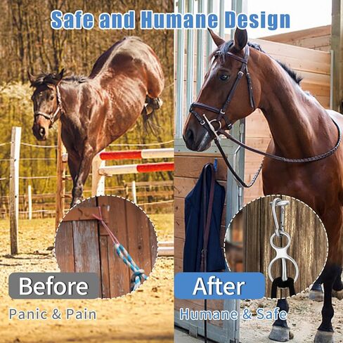 حلقة ربط الخيل من اتش اس اس زد اكس اف ار، معدات تدريب الخيل مع مسمار عين من الستانلس ستيل، حلقة ربط متينة من الستانلس ستيل للخيول تمنع الخيول من الانسحاب للخلف من قطعتين in Kuwait