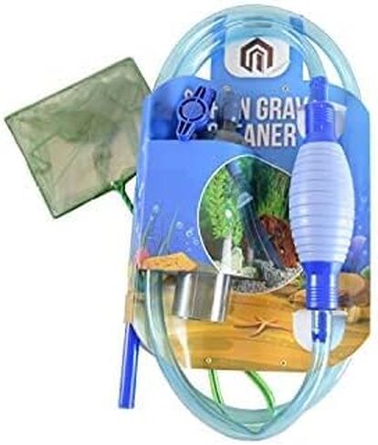 LL Products Gravel Vacuum for Aquarium - Fish Tank Gravel Vacuum Cleaner- Aquarium Siphon - 8 FT Long with Minnow Net in Kuwait