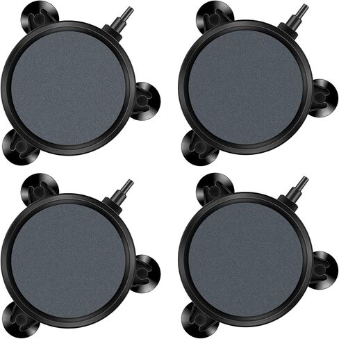 Pawfly Aquarium 4 Inch Air Stone Disc Bubble Diffuser Release Tool for Air Pumps Buckets Fish Tanks Ponds DWC Reservoirs and Circulation System - 2 Pack in Saudi Arabia