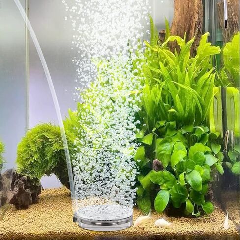 hygger Air Stones for Aquariums, Transparent Acrylic Fish Tank Bubbler Kit with Air Tube, Ultra Silent Bubble Stone Super-High Dissolved Oxygen Diffuser for Aquarium Fish Tank and Hydroponic in Saudi Arabia