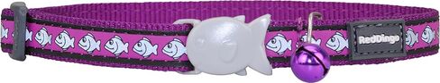 Red Dingo Reflective Safety Cat Collar, One Size fits All, Mid-Blue in Saudi Arabia