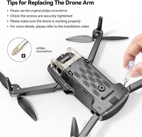Bwine F7MINI Drone Original Arm Replacement Parts(Built-in motor), Repair Parts Drone Accessories For F7MINI ( Right Front ) in Kuwait