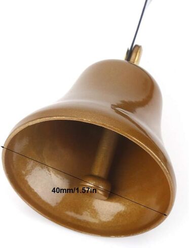Nikou GoGo Bell Dog Doorbell - Dog Doorbell Pet Doorbell with Antique Wall Mount Metal Doorbell for Potty Training Home Training Your Dog Lets You Know When They Need a Jingle in Saudi Arabia