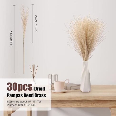 المجففة بامباس العشب بوهو ديكور المنزل، 92pcs باقة الزهور الطبيعية Inc الخزامى الأرنب ذيل بومباس ريد محايد البوهيمي الخريف الديكور لطاولة الزفاف غرفة نوم الغربية زهرية الموقد ديكور عيد الميلاد in Kuwait