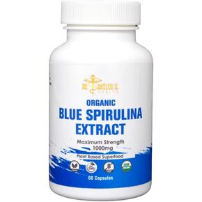 Dr. Botanical Health Blue Spirulina Capsules - Organic - 1000 mg - 60 Capsules in Kuwait