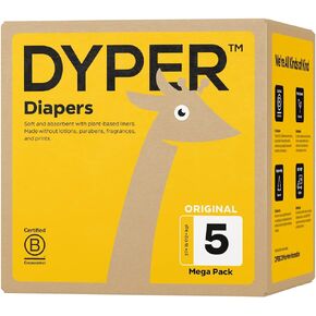 DYPER Unisex Baby Diapers - Hypoallergenic, Plant-Based, Absorbent, Soft - 1 Count in Kuwait