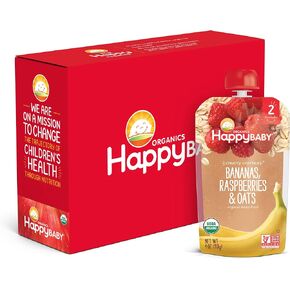 هابي بيبي أغذية الأطفال المصنوعة من الخضار والبازلاء والموز والكيوي، 4 أونصة in Kuwait