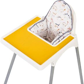 وسادة داعمة قابلة للنفخ من Dadouman لكرسي IKEA العالي، وسادة كرسي مرتفع للأطفال مع طباعة ملونة، تتضمن وسادة قابلة للنفخ (أوراق الشجر) in Kuwait