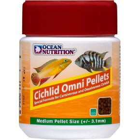 Ocean Nutrition Cichlid Omni Pellets 7-Ounces (200 Grams) Jar - Small Pellet Size