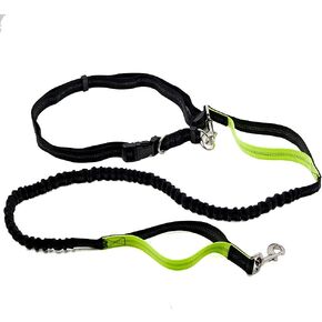 زمام للكلاب بدون يد مع حزام قابل للتعديل، تصميم مطاطي مزدوج - مثالي للجري والركض والمشي من واي ال تي ار دي in Kuwait