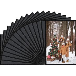 DIYSELF 14 Pack Magnetic Picture Frame Black, Magnet Picture Sleeve Frame, Magnetic Frames for Fridge, Magnetic Photo Frames, Wallet Size Magnetic Picture Frames for Refrigerator 4x6