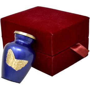 Small Urns for Human Ashes, Urn for Human Ashes Adult Woman, Mom & Dad Funeral for Little Keepsakes, Comes with Black Velvet Case.