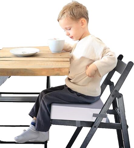 Toddler Booster Seat for Dining Table,PU Waterproof Kids Booster Seat for Table with Safety Buckles,Non-Slip Bottom Portable Booster Cushion for Travel in Saudi Arabia