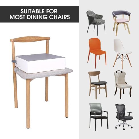 Toddler Booster Seat for Dining Table,PU Waterproof Kids Booster Seat for Table with Safety Buckles,Non-Slip Bottom Portable Booster Cushion for Travel in Saudi Arabia