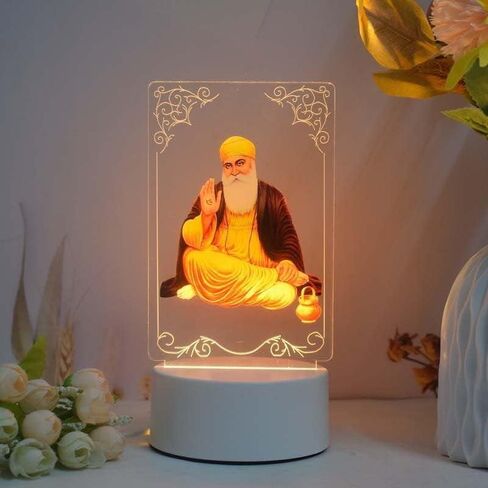 Ailtower Beautiful 3D Golden Temple Frame with Soft White Light. UV Printed LED Night Light for Sikhs, Punjabi, Indian Community. Bedside Table lamp and Décor for Living Rooms. (Golden Temple) in Saudi Arabia