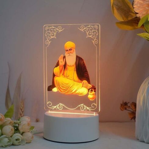 Ailtower Beautiful 3D Golden Temple Frame with Soft White Light. UV Printed LED Night Light for Sikhs, Punjabi, Indian Community. Bedside Table lamp and Décor for Living Rooms. (Golden Temple) in Saudi Arabia