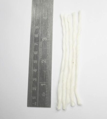IS4A 500 Pcs Handmade Long Cotton Wicks for Puja Pooja Jyot Batti for Oil Lamp Diya for Diwali Deepawali Diya, Ideal for Brass, Kuber Clay Diya for Home Mandir Temple Clay Diyas in Saudi Arabia