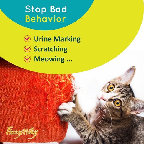 Cat Calming Collars - 4 Packs Cat Collar Infused with Synthetic Pheromones (Blue) - Cat Pheromone Diffuser Necklace for Anxiety Relief, Travel, Keeping Kitty Quiet in Kuwait