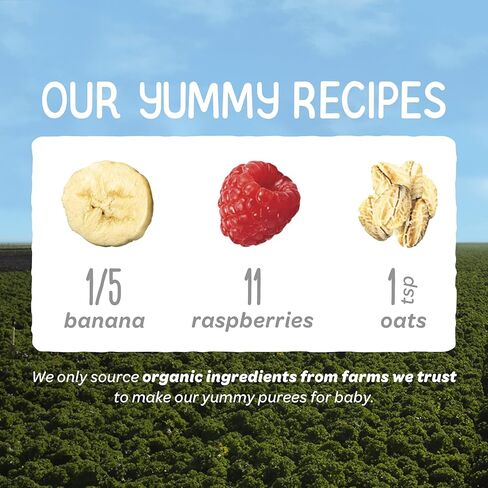 هابي بيبي أغذية الأطفال المصنوعة من الخضار والبازلاء والموز والكيوي، 4 أونصة in Kuwait