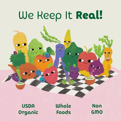 أغذية الأطفال العضوية من CoComelon Sprout، أكياس للأطفال الصغار، نعم، نعم، الخضروات والفواكه والحبوب، 3.5 أونصة (عبوة من 12 قطعة) in Kuwait