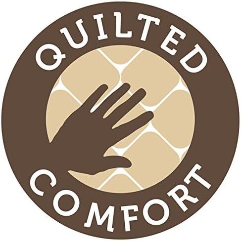 غطاء مرتبة من القطن العضوي المبطن من سيلي يسمح بمرور الهواء ومقاوم للماء وغطاء حماية مرتبة لسرير الأطفال الصغار، بدون ضوضاء، يمكن غسله في الغسالة وتجفيفه في المجفف، مقاس 52 × 28 - كريمي in Kuwait