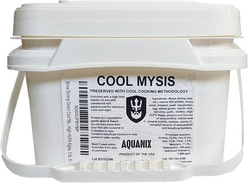 Brine Shrimp Direct Cool Mysis Tropical Fish Flake Enriched with High HUFA Algae, 3 lb. Pail in Saudi Arabia