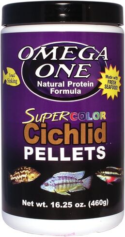Omega One Super Color Cichlid Small Pellets 16.25oz in Saudi Arabia