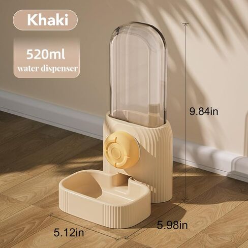 Hanging Automatic Pet Food Water Dispenser, Auto Gravity Rabbit Feeder and Water Dispenser Set，Cage Food Bowl Feeding Station for Puppy Kitten Rabbit Chinchilla Hedgehog Guinea Pig Ferret in Kuwait