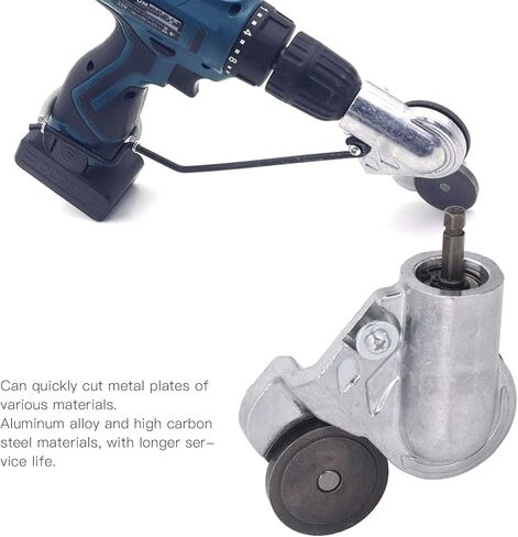 ملحق مثقاب معدني من UPQRSG، ملحق قاطع لوحة مثقاب كهربائي، محول أداة قطع معدنية سريعة التركيب من سبائك الألومنيوم، قاطع لوحة مثقاب كهربائي لقطع الحديد، ورقة بيضاء، فولاذ in Kuwait