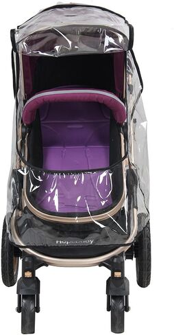 Stroller Rain Cover, Pram Rain Cover Waterproof Transparent Can Be Folded for Stroller for Baby in Saudi Arabia
