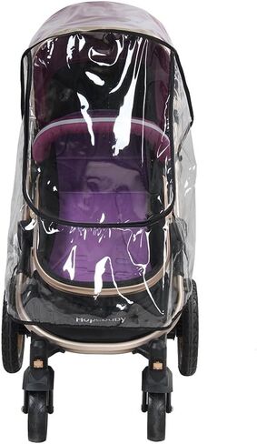 Stroller Rain Cover, Pram Rain Cover Waterproof Transparent Can Be Folded for Stroller for Baby in Saudi Arabia