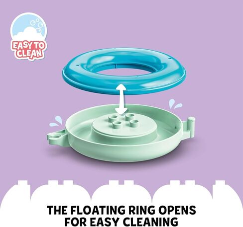 LEGO DUPLO 10965 - Bath Time Fun, Floating Animal Train Bathtub Water Toy for Babies and Toddlers 1.5-3 Years Old with Duck, Hippo, and Polar Bear, Easy to Clean, Great Tub Float Toy for Kids in Saudi Arabia