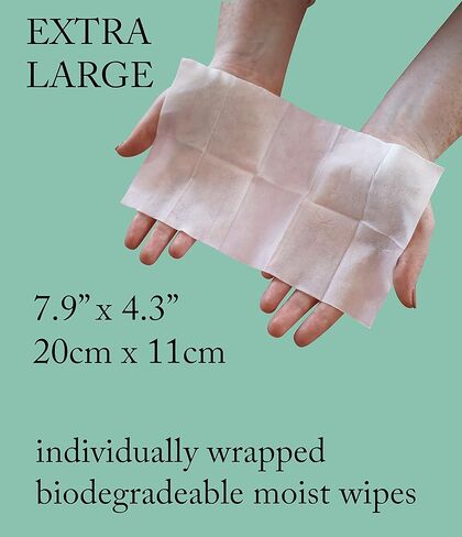 MOONTHLIES Menstrual Cup Wipes, Individually Wrapped Wipe For On The Go Cleaning of Menstrual Discs (30 Count Box of Wipes) in Kuwait