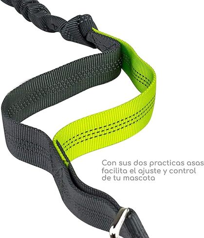 زمام للكلاب بدون يد مع حزام قابل للتعديل، تصميم مطاطي مزدوج - مثالي للجري والركض والمشي من واي ال تي ار دي in Kuwait