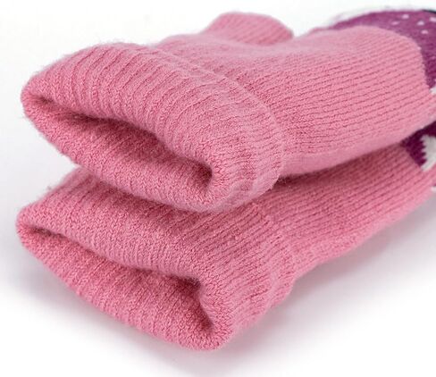 قفازات الأطفال الصغار قفازات شتوية دافئة وقابلة للتمدد محبوكة على شكل ثعلب للتزلج للفتيات الصغيرات والأولاد (2-5 سنوات للأطفال) in Kuwait