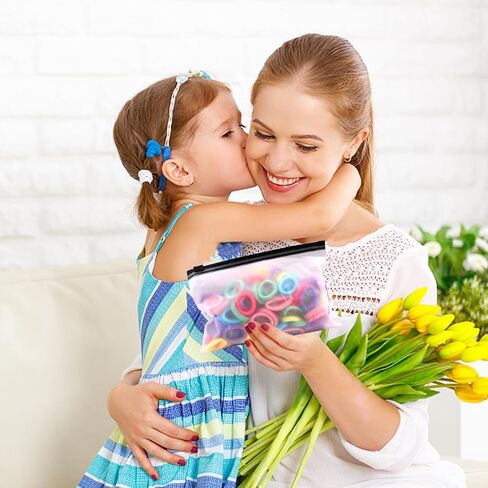 100 قطعة من ربطات شعر الأطفال، ربطات شعر قطنية للفتيات والأطفال، ربطات شعر صغيرة متعددة الألوان بدون خياطة، حوامل ذيل حصان مرنة للأطفال الصغار، ربطة شعر للأطفال الصغار (وردي فاقع) in Saudi Arabia