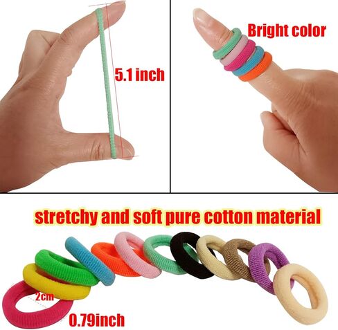 400 قطعة من ربطات شعر الأطفال الصغار، ربطات شعر للفتيات، أربطة شعر مطاطية ملونة لطيفة وإكسسوارات للشعر (اللون 06) in Kuwait