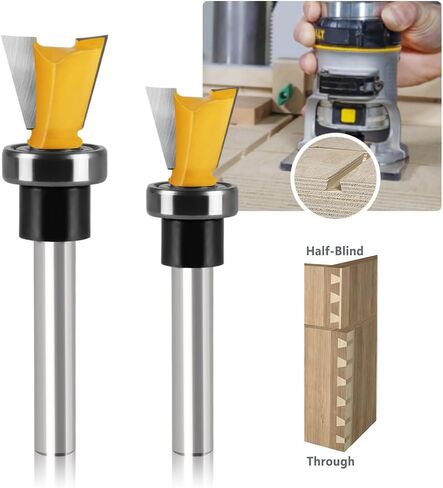 WSOOX 1/4 عرقوب مجموعة لقم التوجيه مع محمل 1/2 بوصة 5/8 بوصة قطع ضياء تتوافق لقم توجيه مشتركة لصنع صناديق خزائن النجارة. in Kuwait