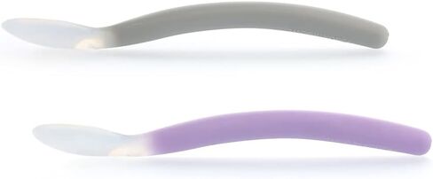 Silicone Baby Spoons, Feeding Spoons for Infants, BPA Free, Soft Silicone, Set of Spoons with Case, Travel Friendly, Made in Korea in Kuwait