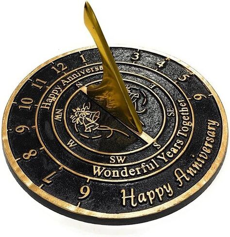 Wedding Anniversary Sundial Gift by Nauticalmart in Saudi Arabia