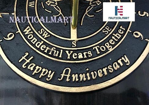 Wedding Anniversary Sundial Gift by Nauticalmart in Saudi Arabia