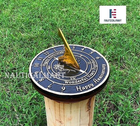 Wedding Anniversary Sundial Gift by Nauticalmart in Saudi Arabia