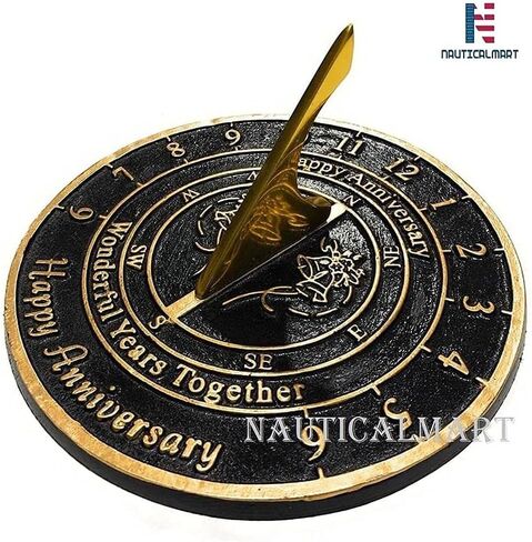 Wedding Anniversary Sundial Gift by Nauticalmart in Saudi Arabia
