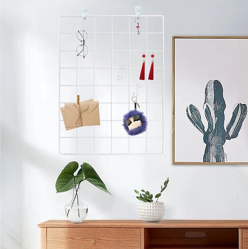 GBYAN Wall Grid 2 Pack Wire Photo Grid Panels Memo Board Wall Organizer(Gold) in Saudi Arabia