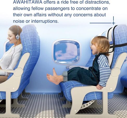 سرج عناية للاطفال الصغار، مستلزمات السفر بالطائرة للاطفال، حزام سفر محمول للسلامة على الطائرة، ملحقات طائرة للاطفال (رمادي) in Kuwait