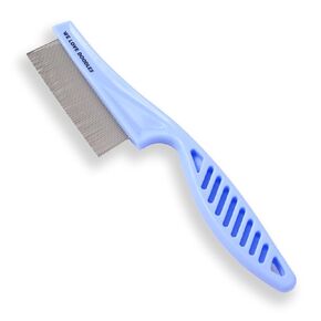 Dog Face Comb, Flea Comb for Dogs, Fine Tooth Tear Stain Remover, Removes Crust, Mucus, and Stains, Face Brush for Poodles & Other Breeds, Grooming Comb for Pets, Large + Small [We Love Doodles]