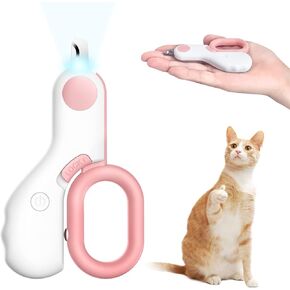 ماكينة قص أظافر الحيوانات الأليفة للقطط والكلاب من بيتجرافيتي مع ضوء LED لتجنب الإفراط في القطع، ماكينة تشذيب أظافر الحيوانات الأليفة الصغيرة مناسبة للمبتدئين، أدوات الحلاقة الاحترافية للعناية بمخالب الحيوانات الصغيرة باللون الأخضر in Kuwait