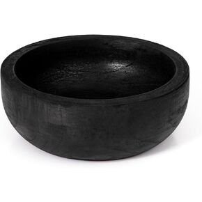 artisane, Black, Havana Fruit Bowl, Wooden Bowls for Decor, Center Table Decor, Neutral Home Decor, Entryway Table Decor, Key Bowl, Decorative Bowls, Natural Home Decor, Key Bowl for Entryway Table