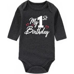 BESDEAR 1st First One Birthday Outfit Girl Boy Baby Clothes Funny Baby Bodysuits First Birthday Gifts For Girls