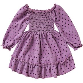 فستان ZOELNIC للفتيات الصغيرات فساتين الخريف والشتاء ملابس وأزياء in Kuwait